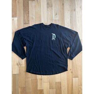 Disneyland Spirit Jersey Black and White Long Sleeve Unisex Adult Size Large